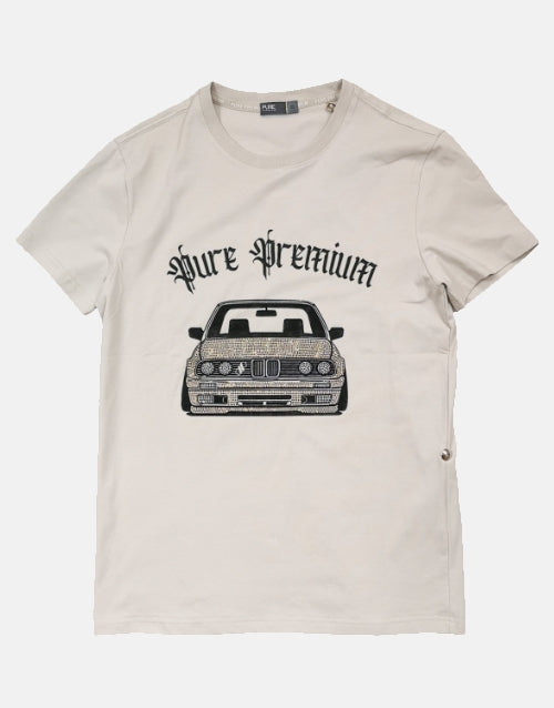 Pure Premium BMW E30 Gusheshe Cabrio Taupe T-Shirt