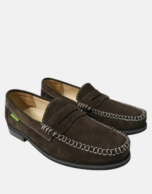 DAKOTAS Brown Suede Mocassin