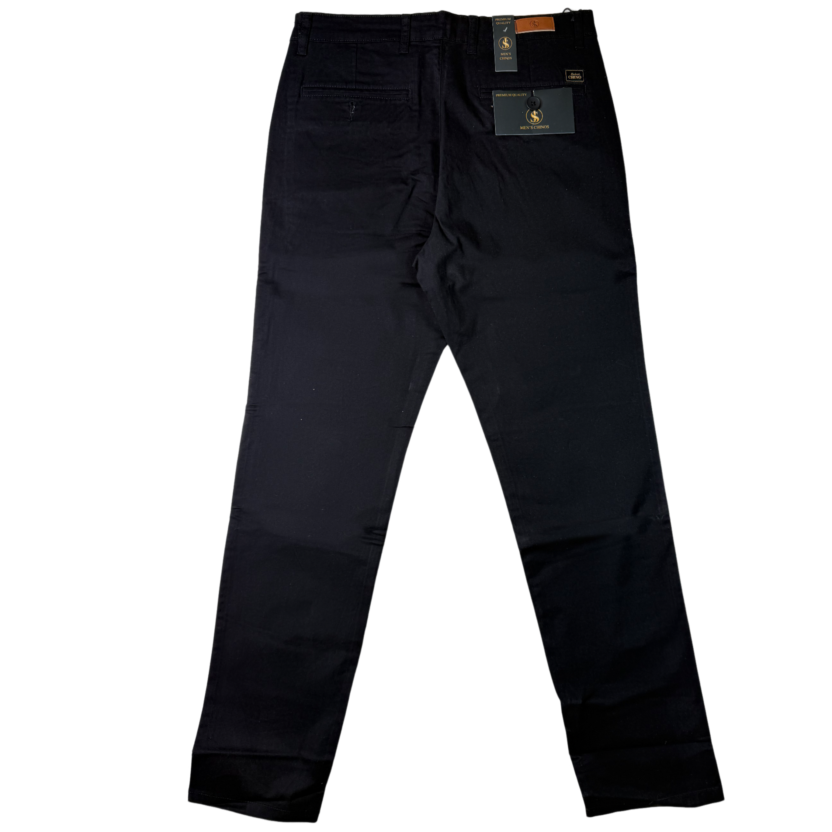 J & S Black Men's Chino