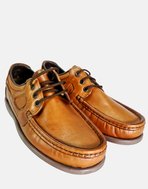 Oregon Genuine Leather Cognac Casual Shoe