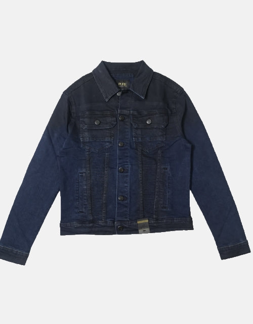 Pure Premium Denim Blue Black Jacket