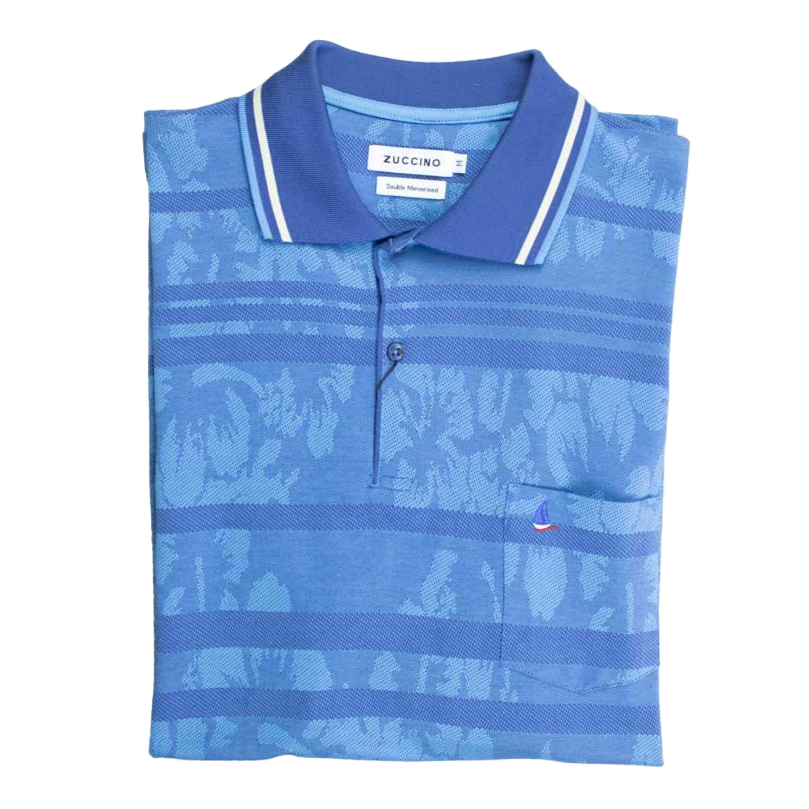 Zuccino Italy Double Mercerized Blue Golfer