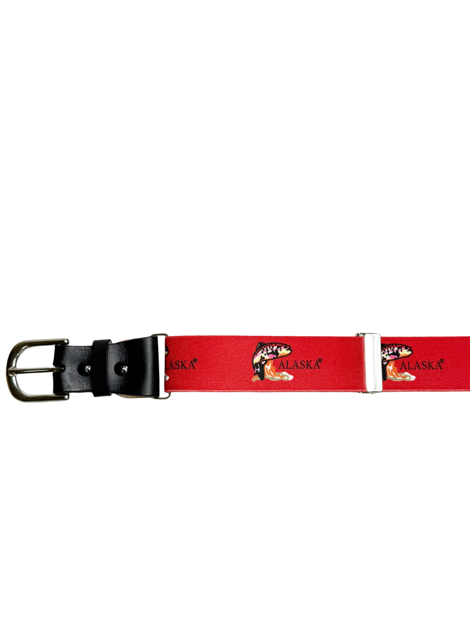 Alaska One Size Fits All Red Stretch Belt