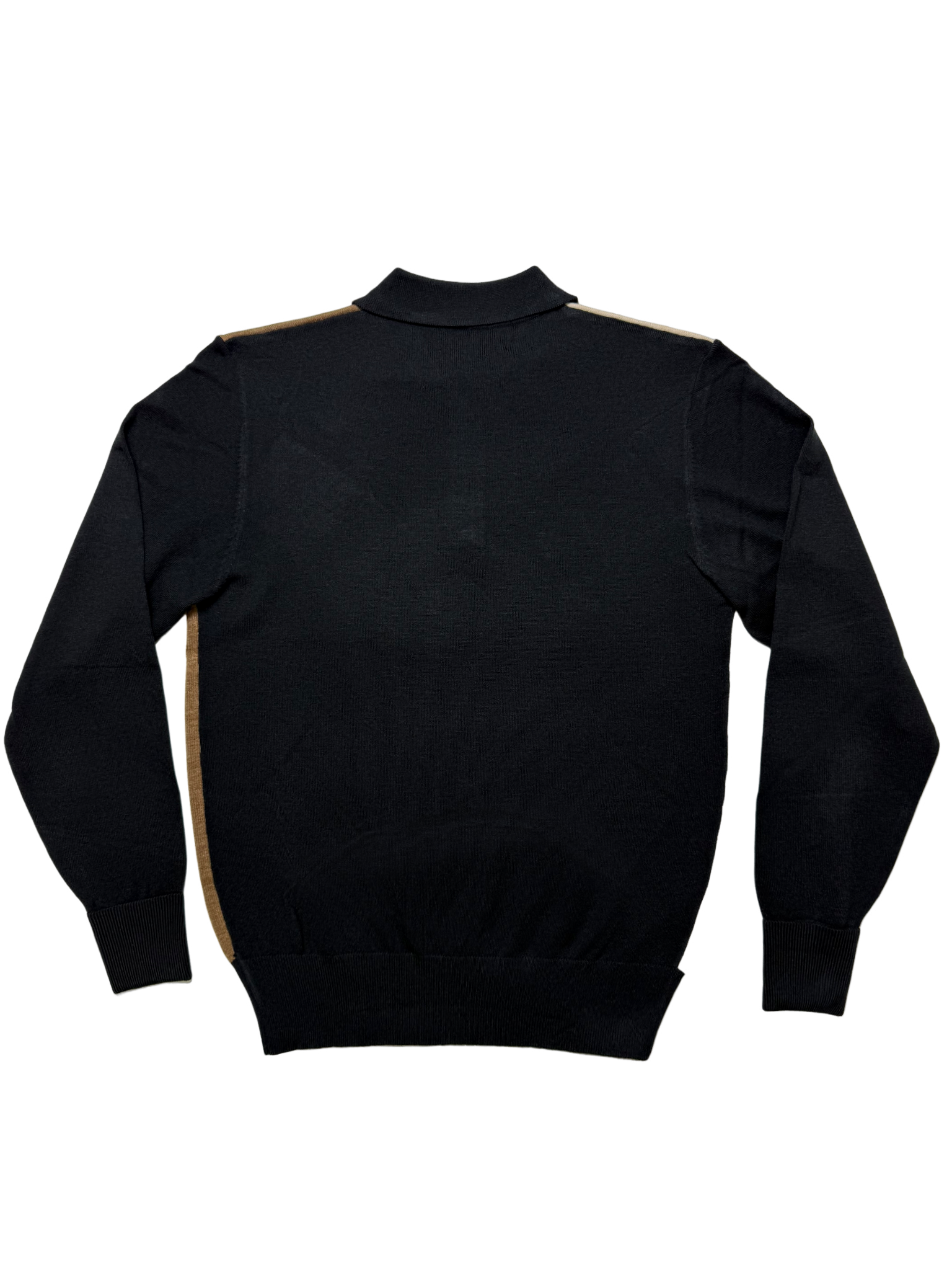 NEW GENTS Black Argyle Golfer Knitwear