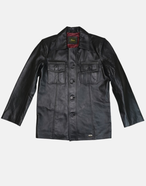 Pointer Original Leather Shirt Jacket Black