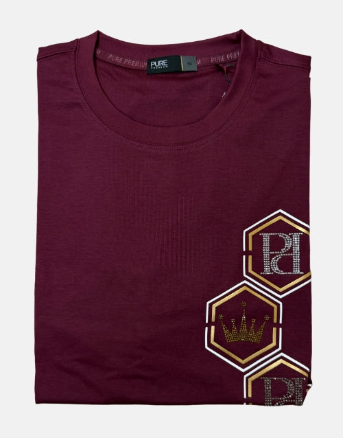 Pure Premium Spinelli Burgundy T Shirt