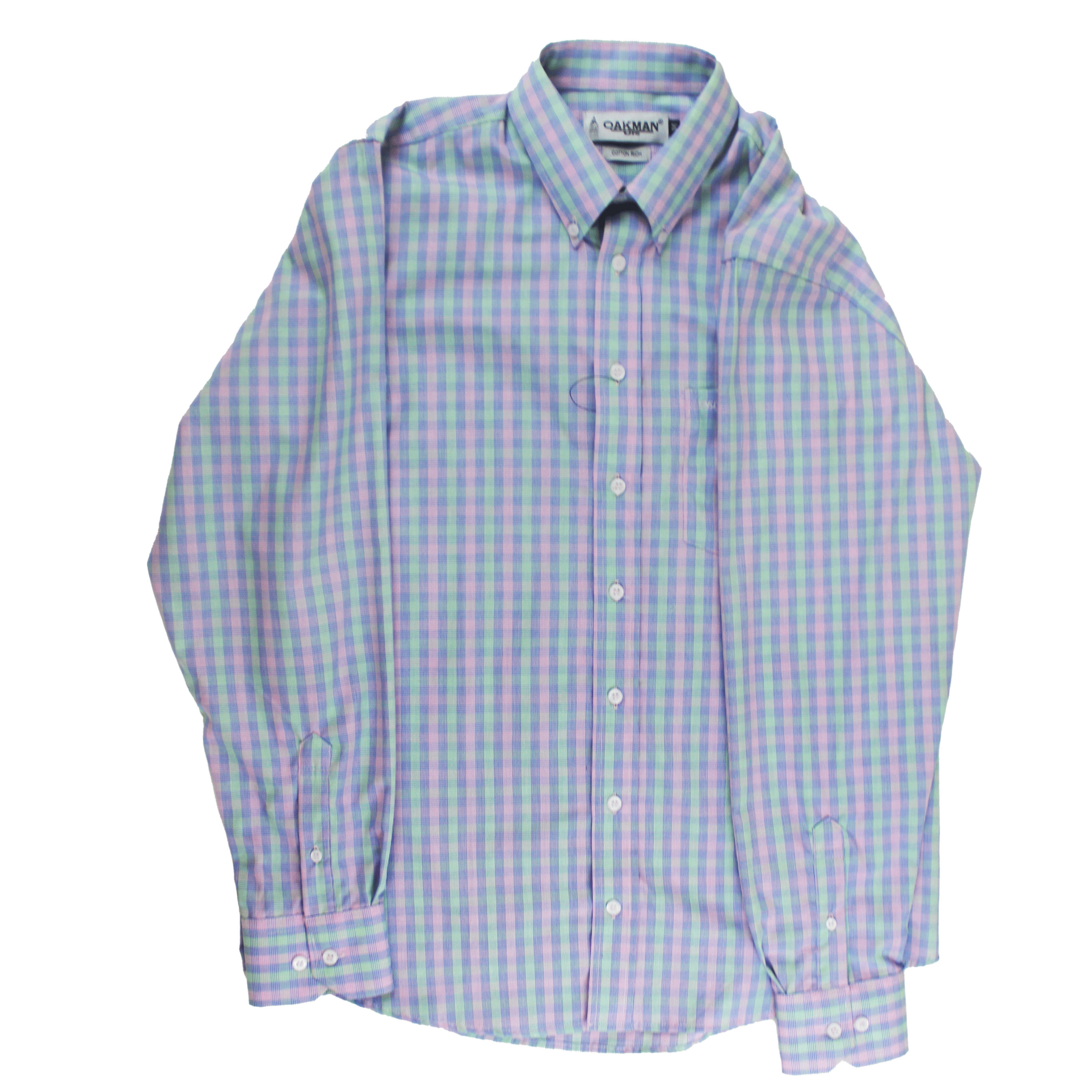 OAKMAN Multi Colour Check L/S Shirt