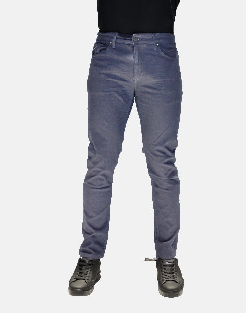 Pure Premium Wax Coated Navy Blue Fit Jeans