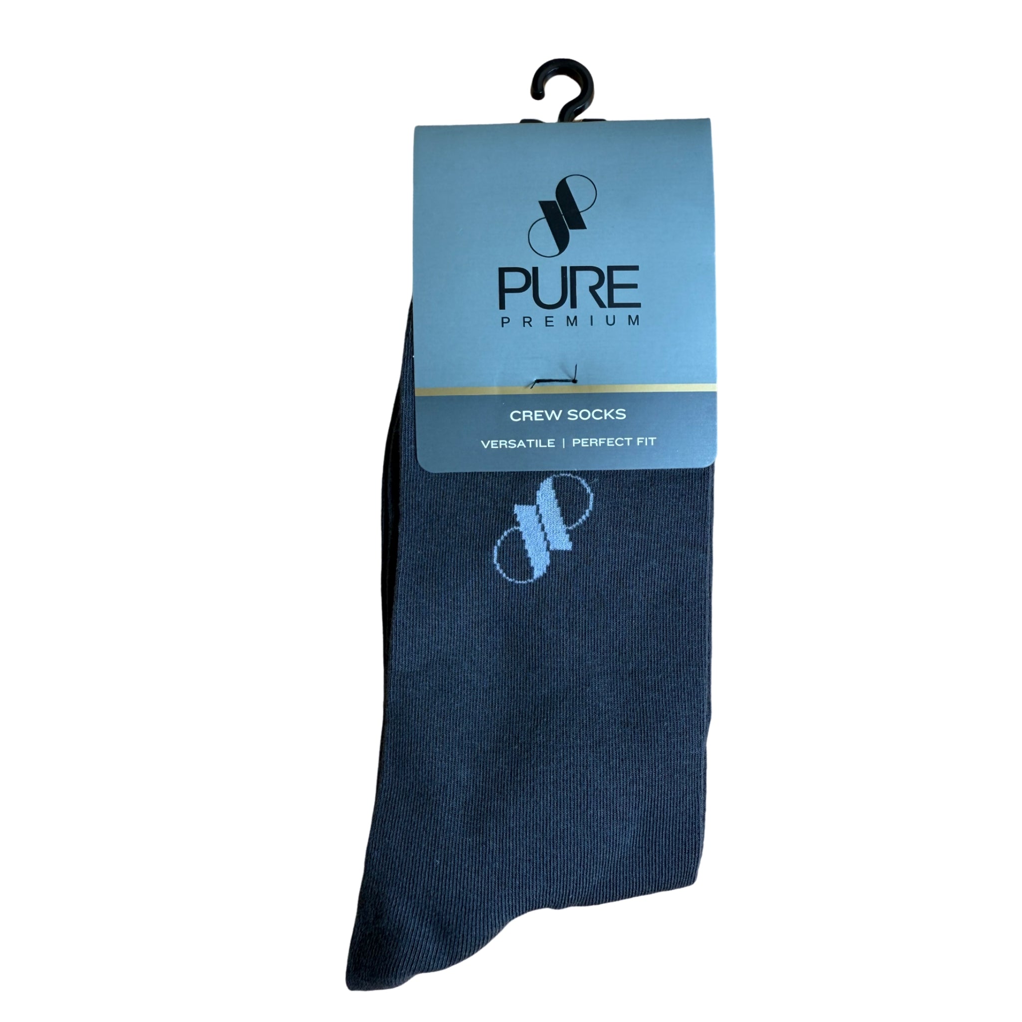 Pure Premium Grey Basic Socks
