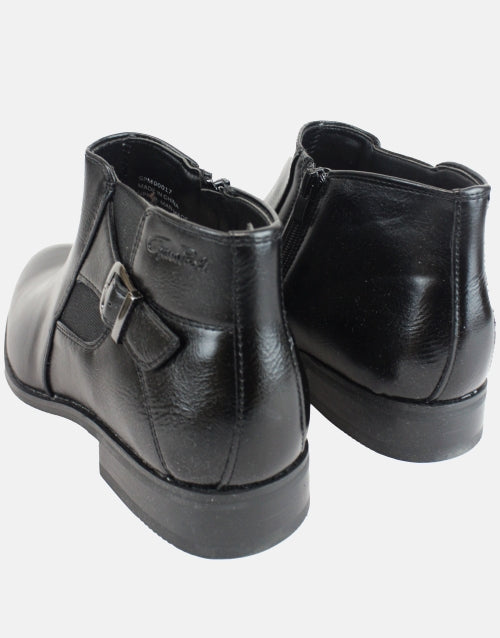 GINO PAOLI Side Buckle Black Boot