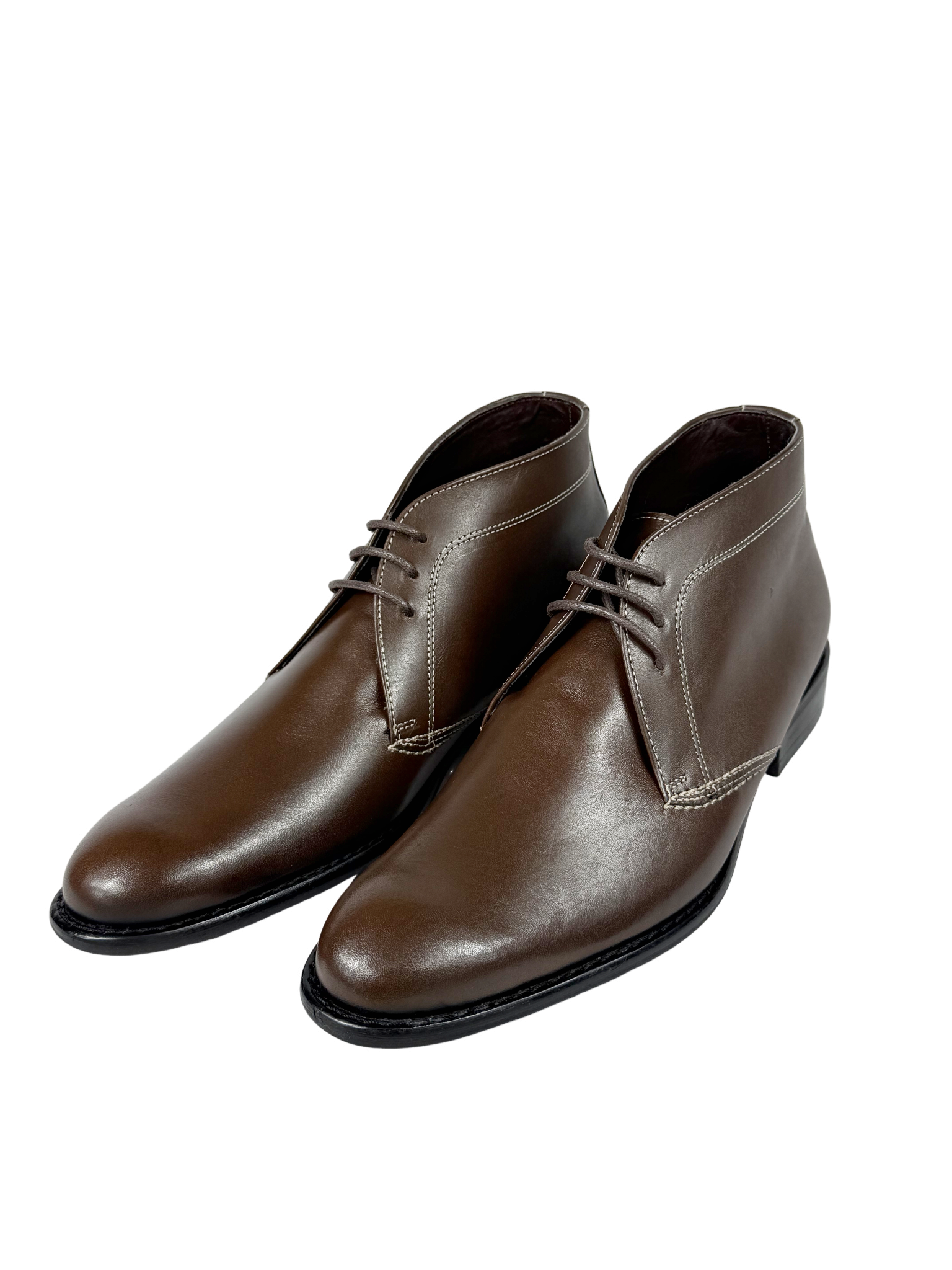 John Drake Leather Choc Lace Up Boot