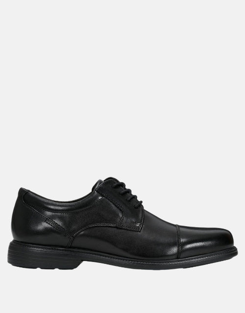 Rockport Leather Black Charles Toe Cap Shoe