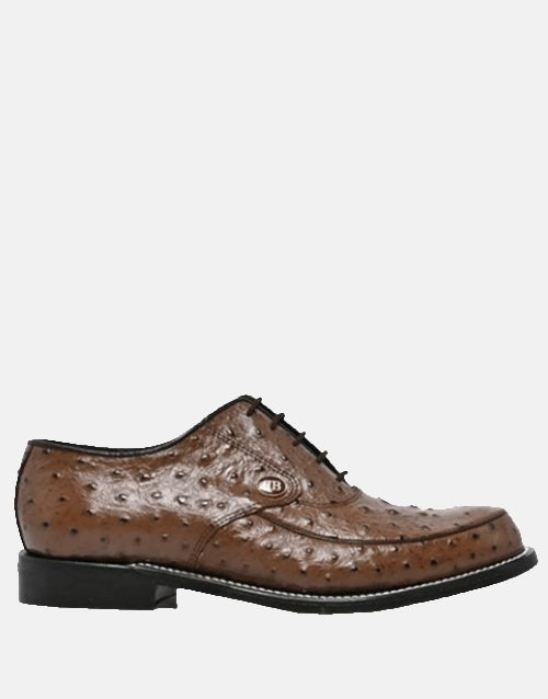 Barker Maxwell Brown Ostrich Leather Shoe