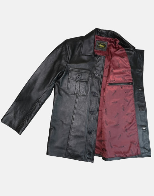 Pointer Original Leather Shirt Jacket Black