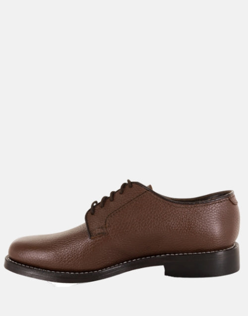 Florsheim Leather Status Brown Plain Toe Derby Shoe