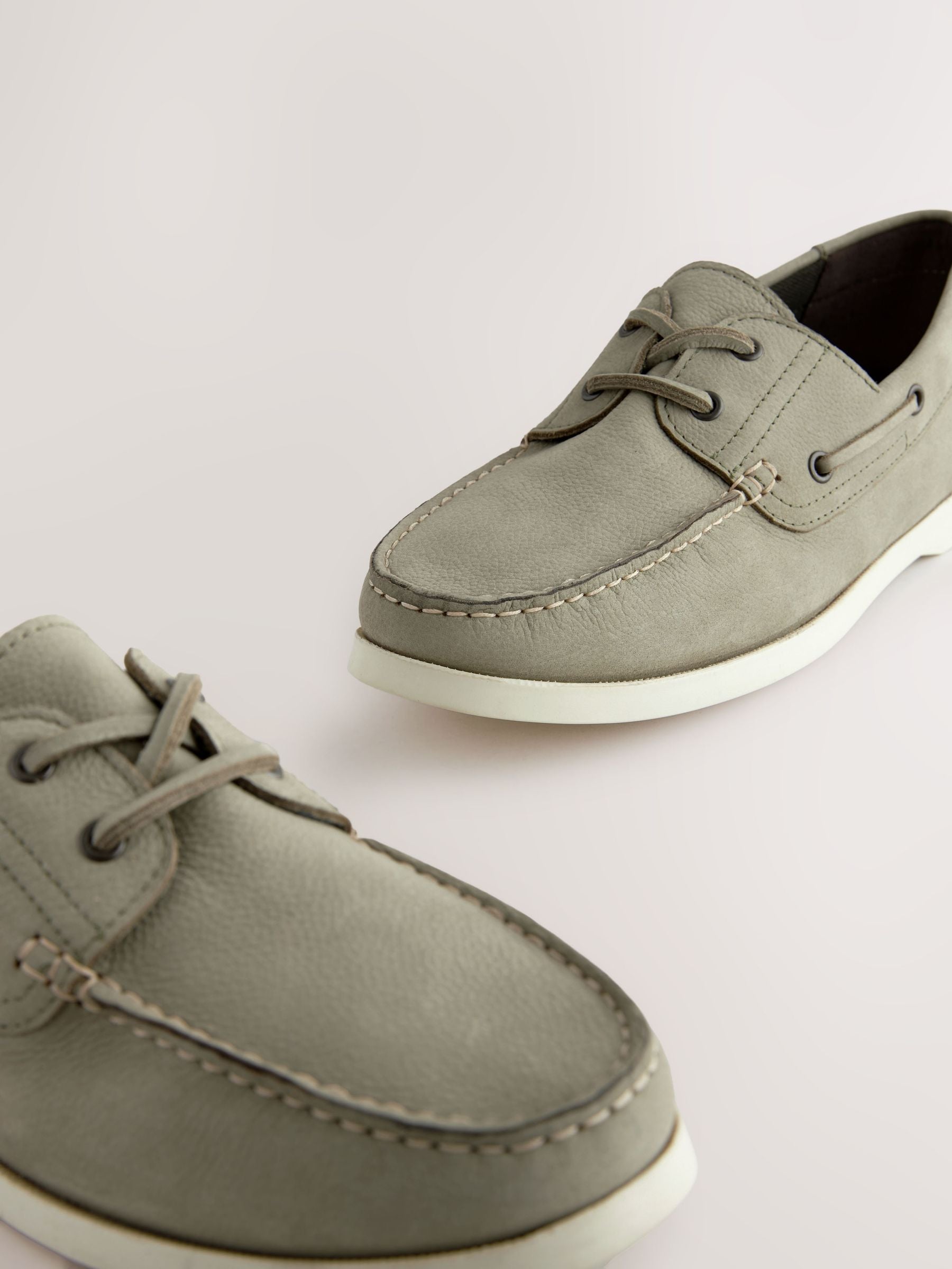 Dakota Leather Ice White Dockside Boat Shoe