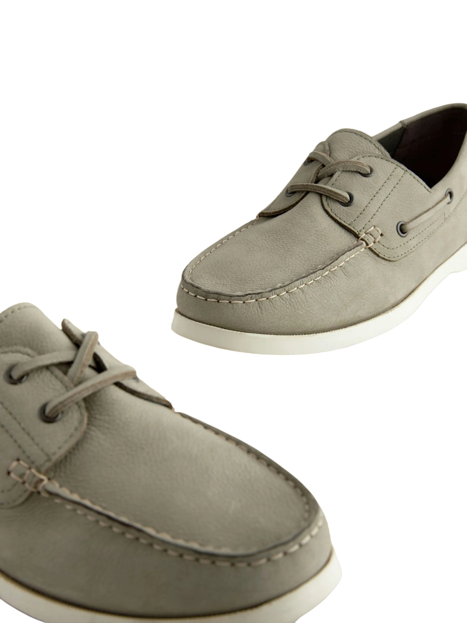 Dakota Leather Ice White Docksider Boat Shoe