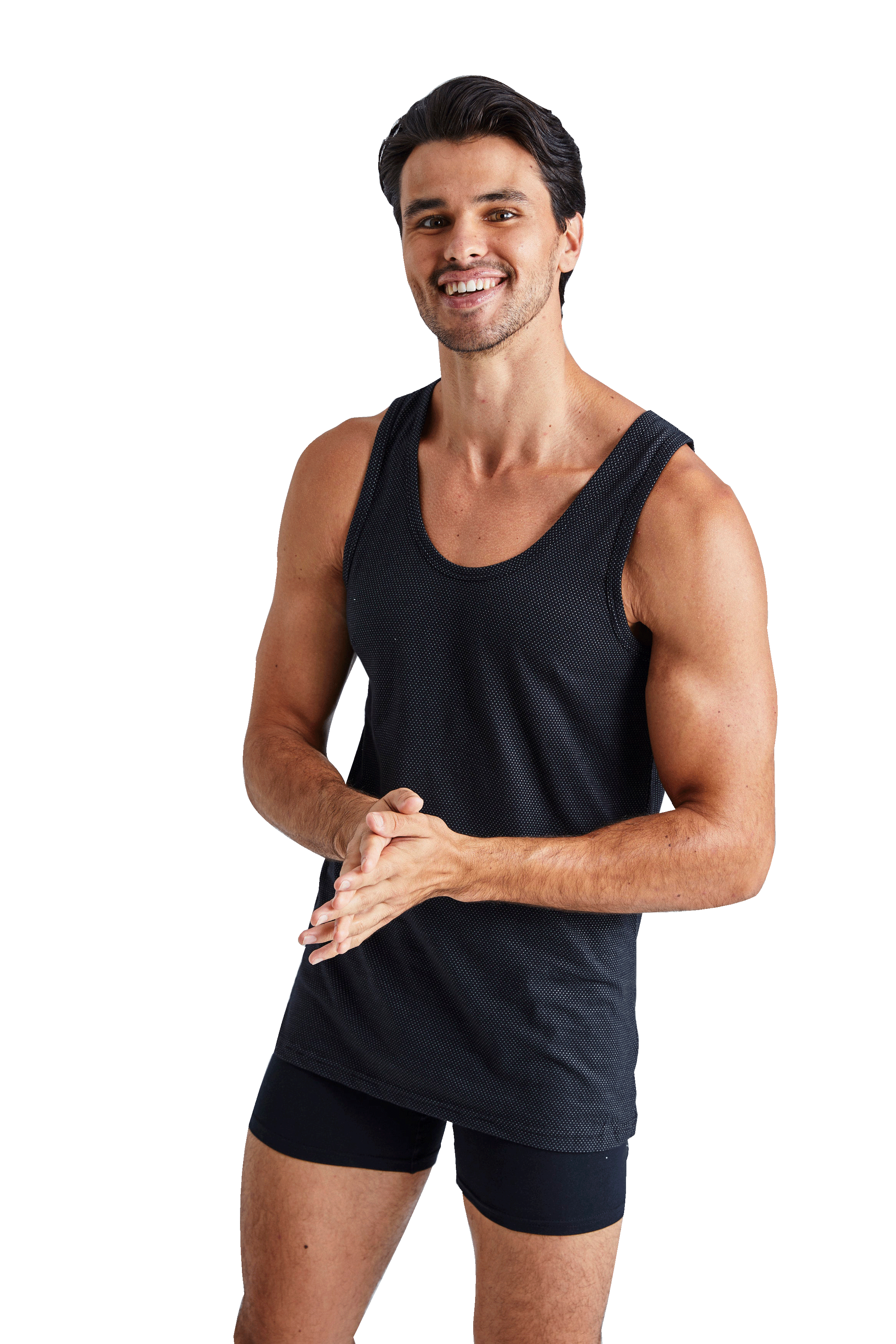 Jockey Black and Grey Vest 2 Pack