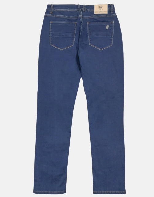 Crockett & Jones Blue/black Stretch Jean