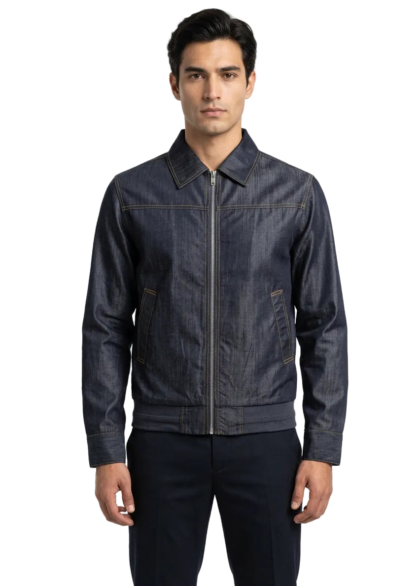 Carducci Men's Casual Denim Jacket