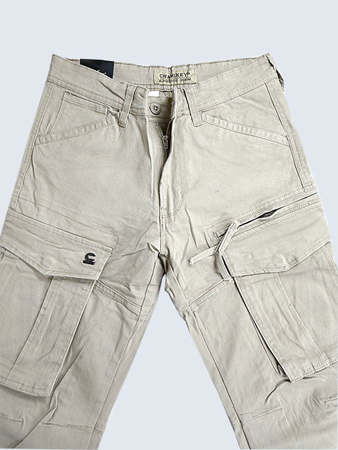 CMK Denim Cargo Pants White