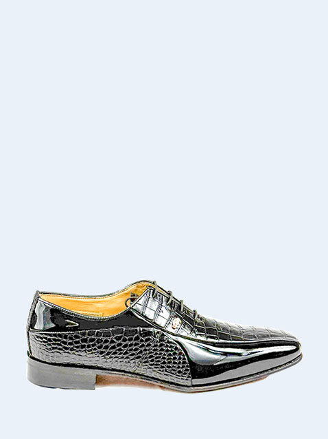 Crockett and Jones Leather Ashton Formal Blackpatent Lace Up