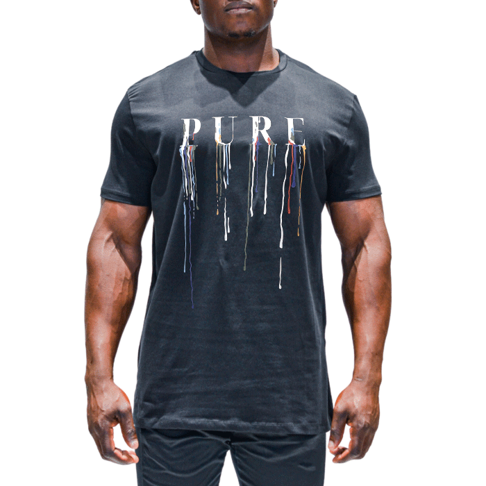 PURE PREMIUM DRIP Black T-Shirt