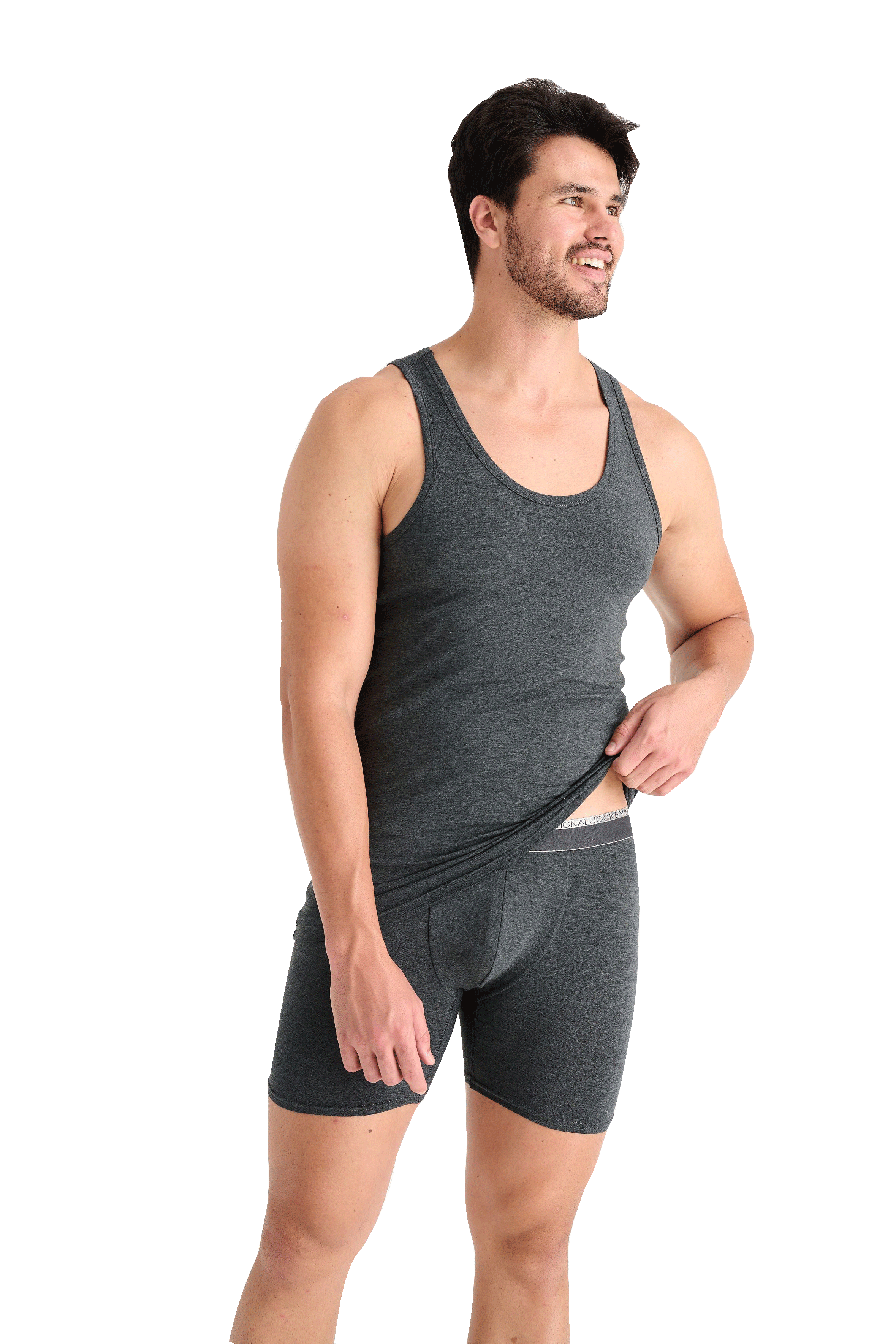 Jockey Black and Grey Vest 2 Pack
