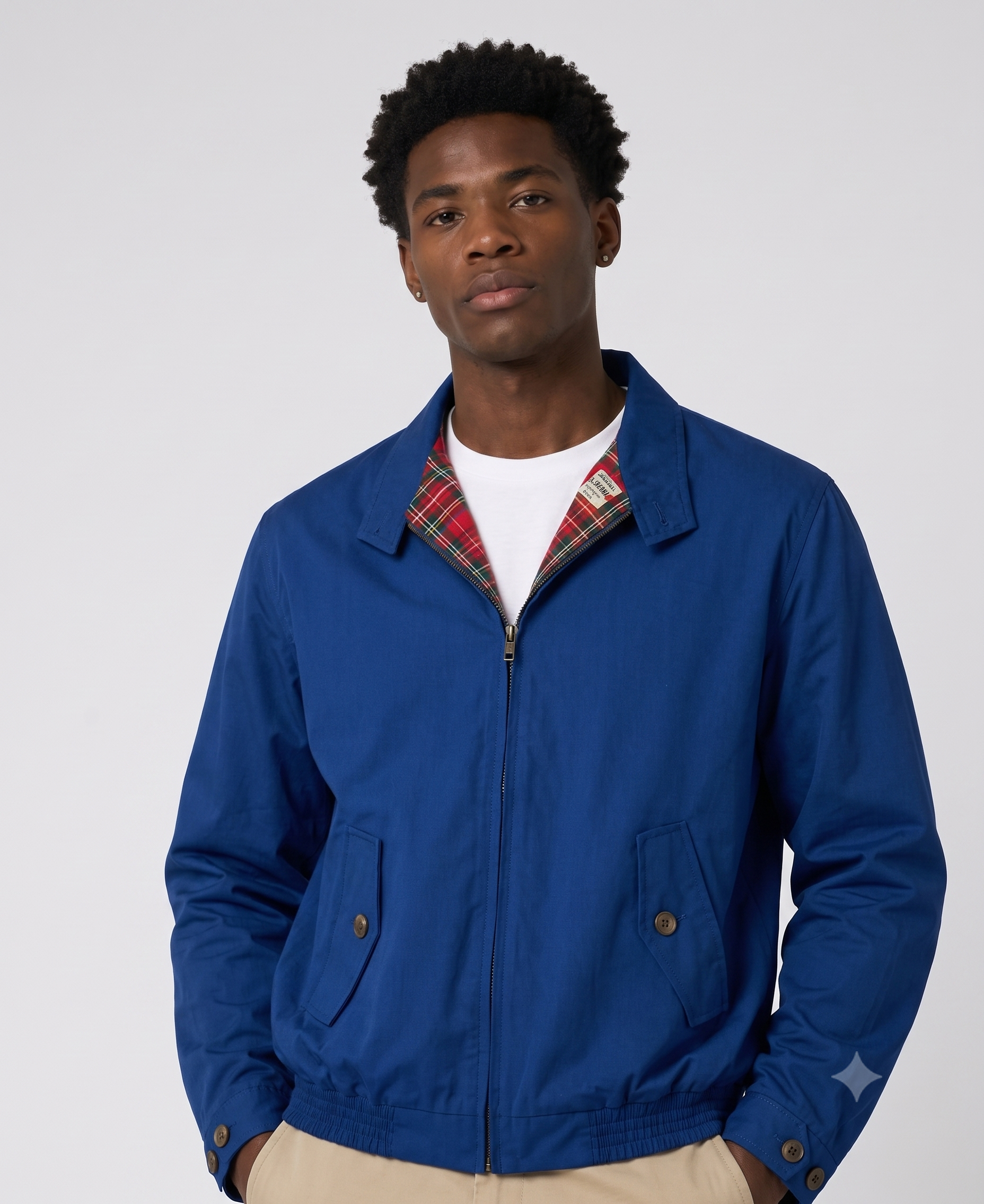 London Fog Royal Blue Harrington Jacket