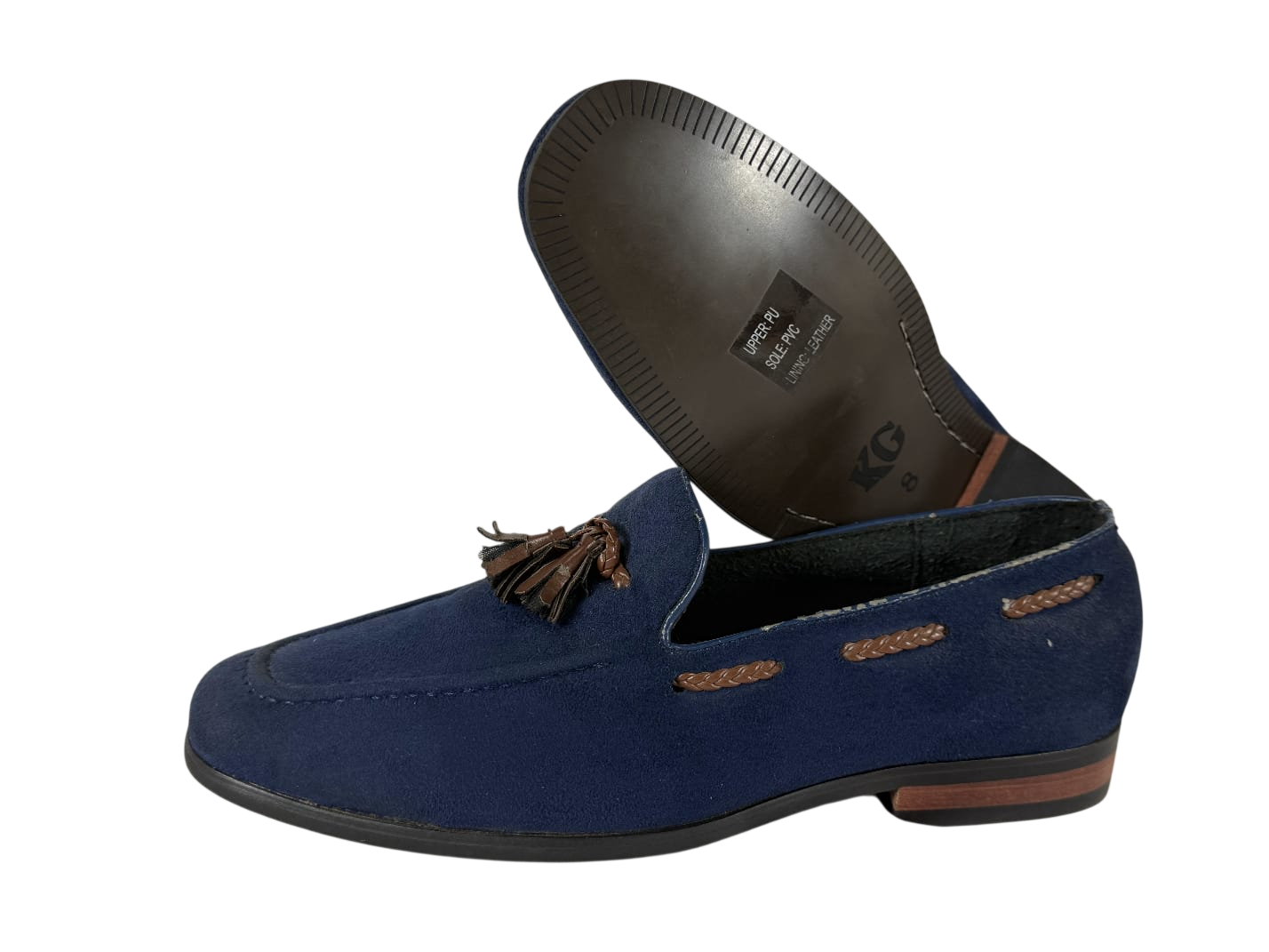 KG Navy Suede Tassel Loafer