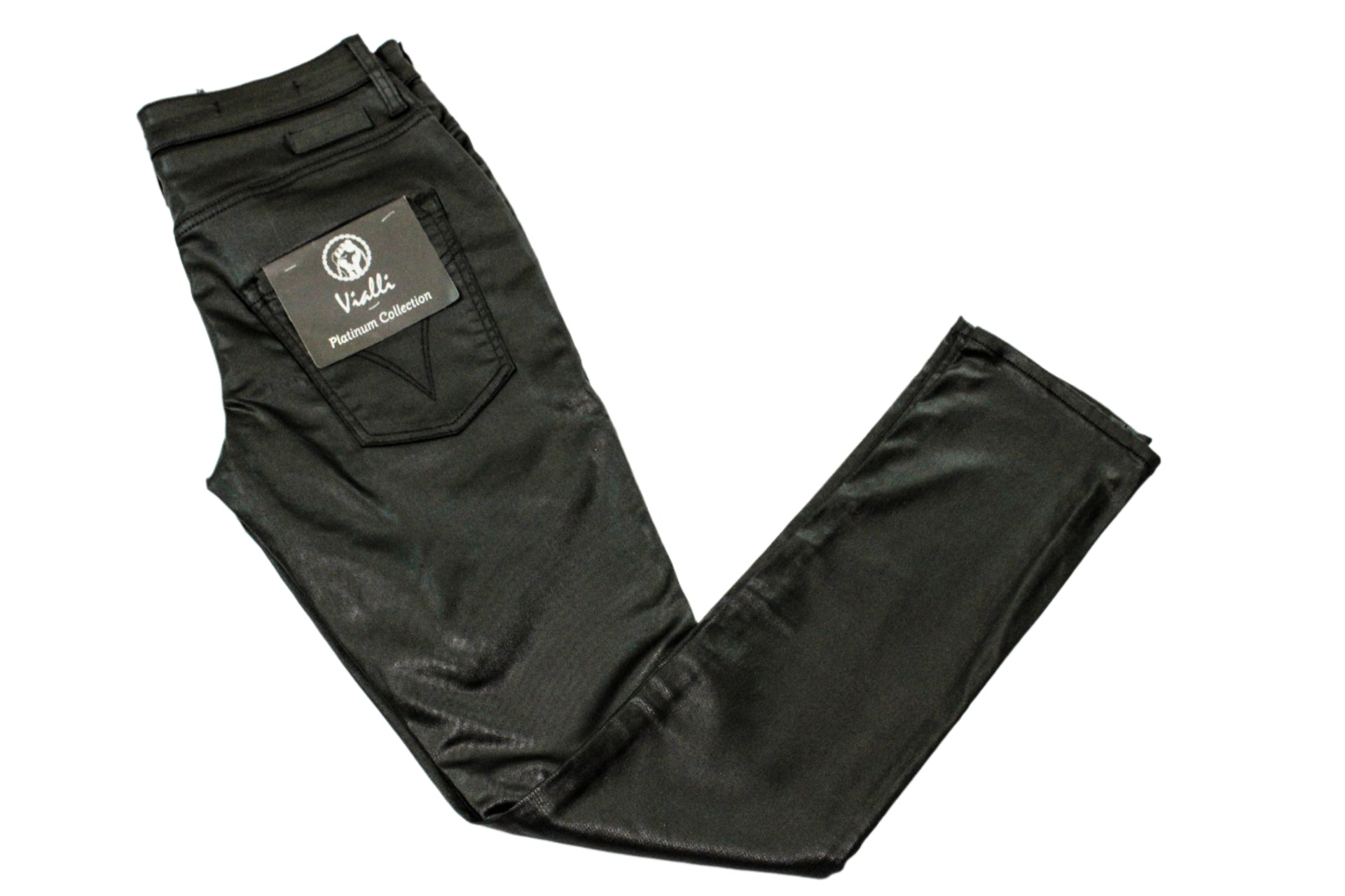 VIALLI Black Lazer Strato Fit Wax Jean vialli-black-lazer-strato-fit-wax-jean