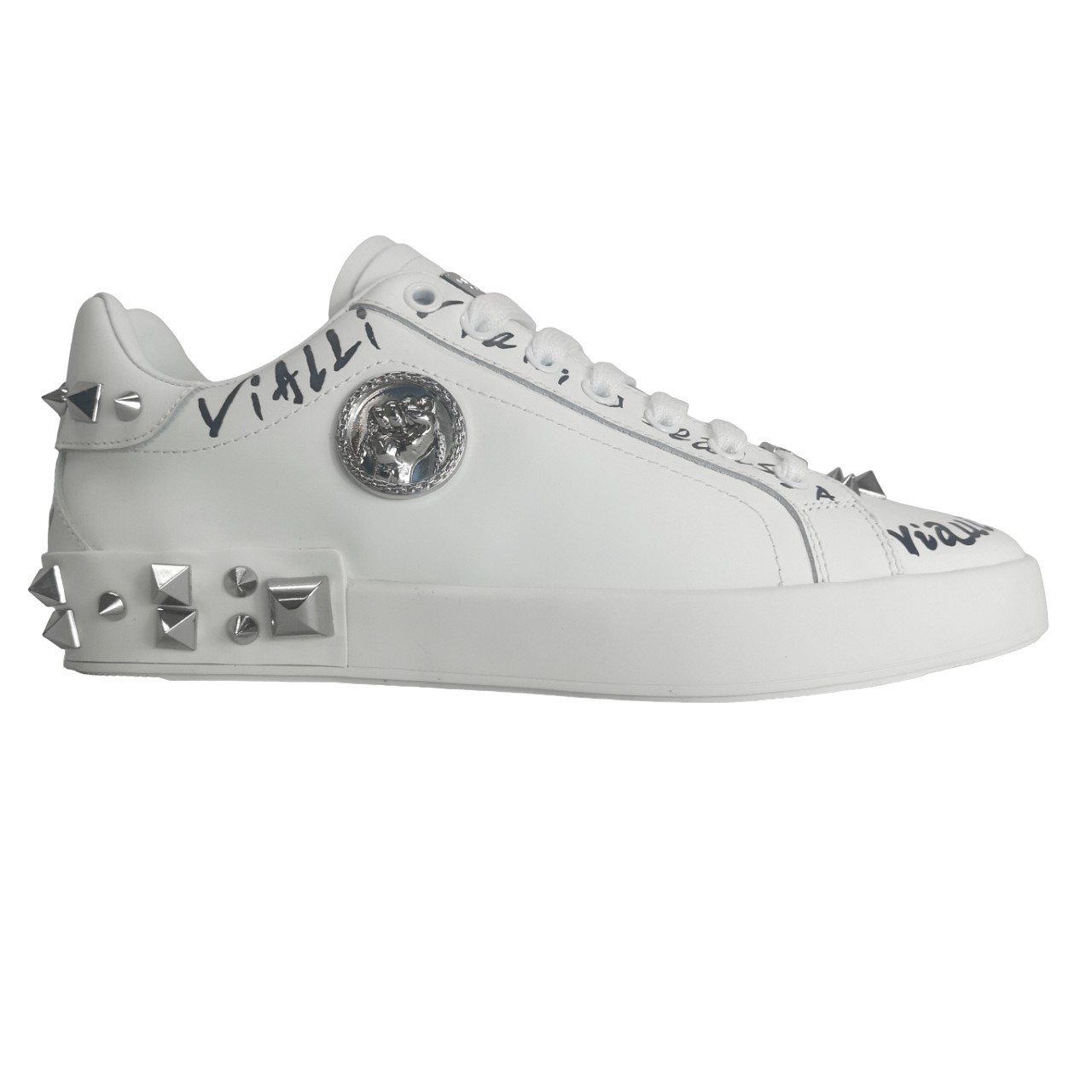 Vialli Leather Azarri White Sneaker Vialli Leather Azarri White Sneaker