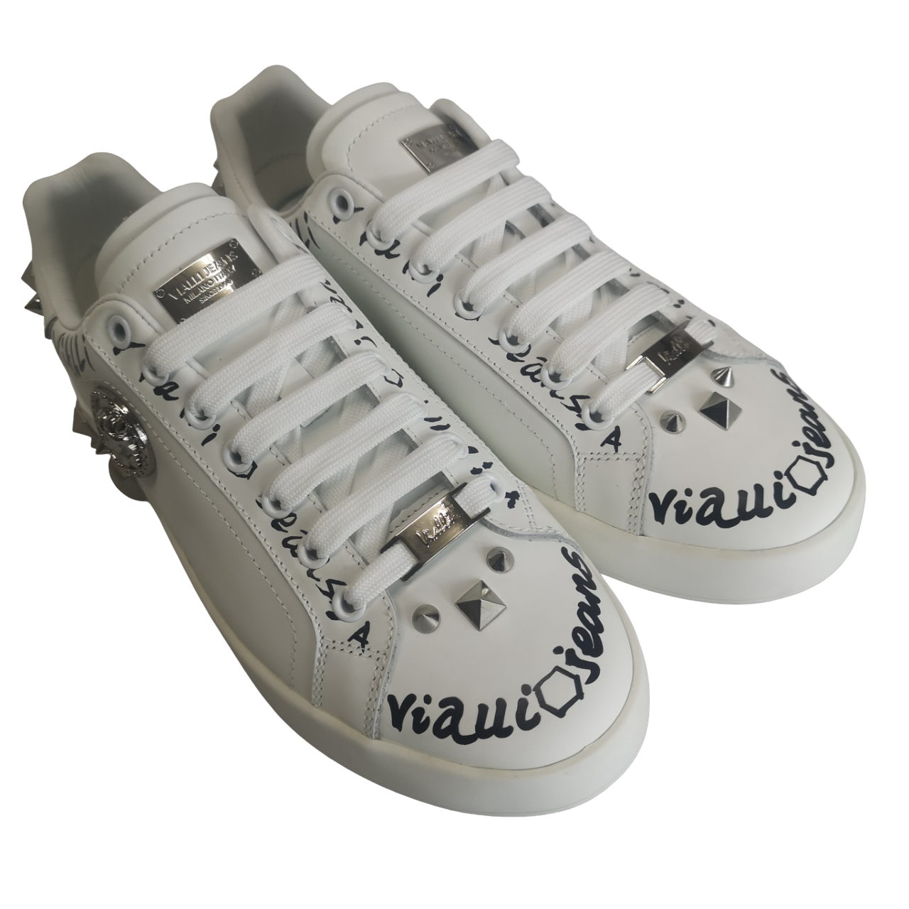 Vialli Leather Azarri White Sneaker Vialli Leather Azarri White Sneaker