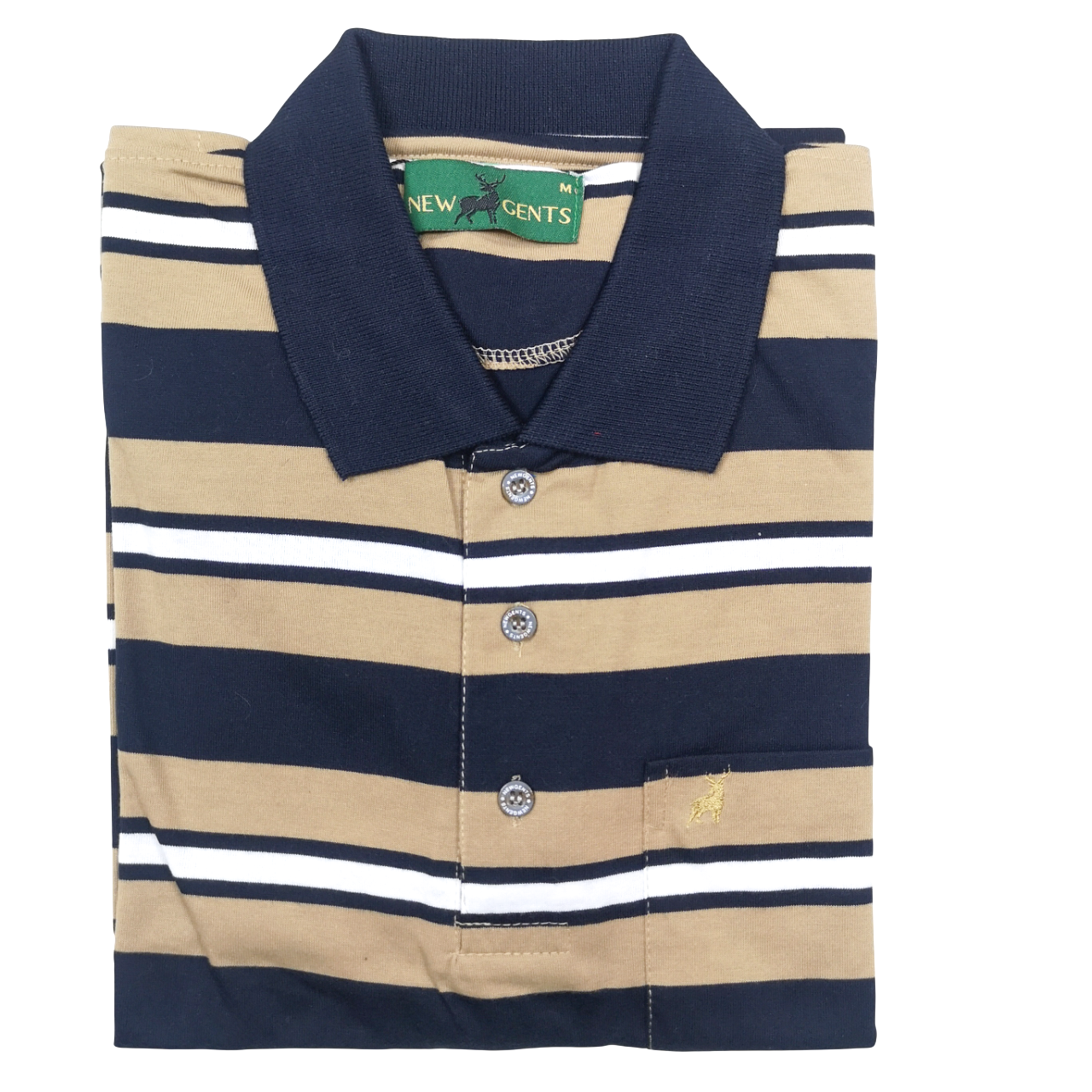 NEW GENTS Navy/Stone SS Golfer