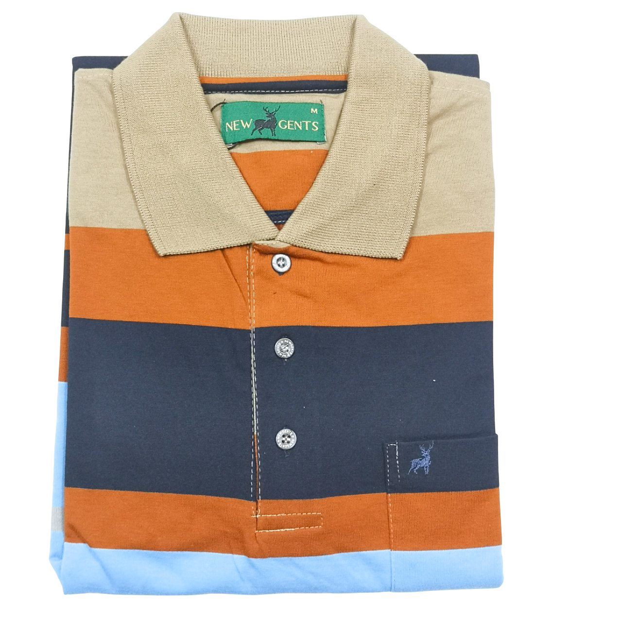 NEW GENTS Fawn Blue SS Golfer