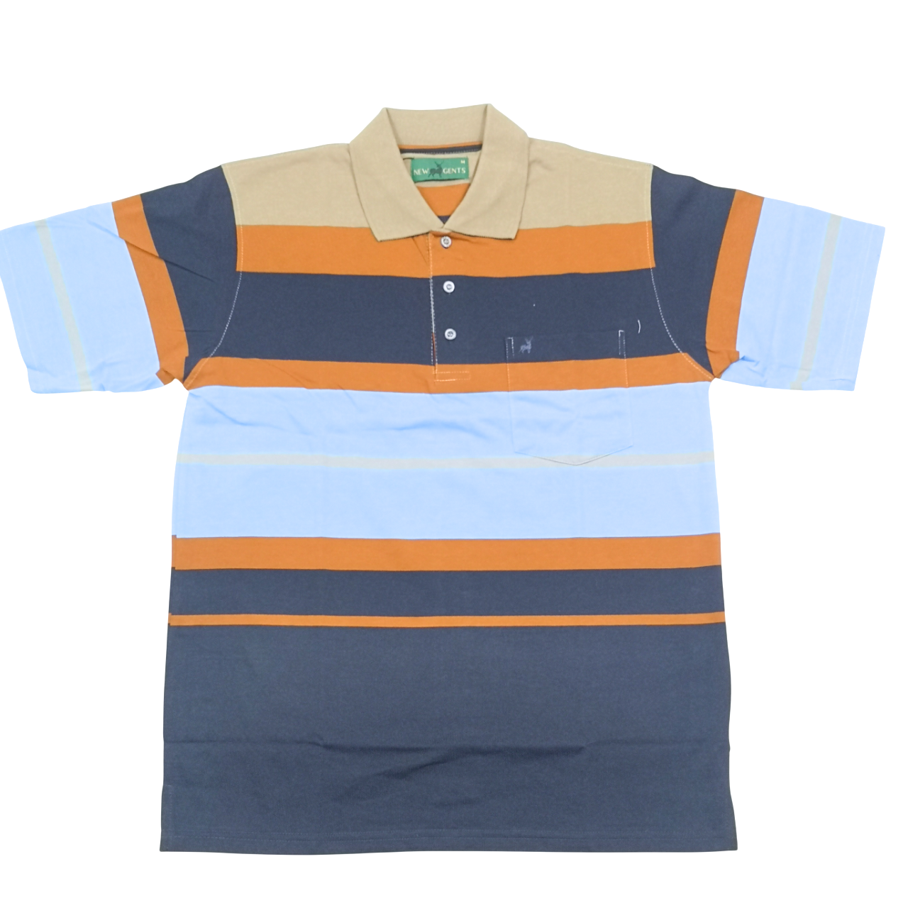 NEW GENTS Fawn Blue SS Golfer