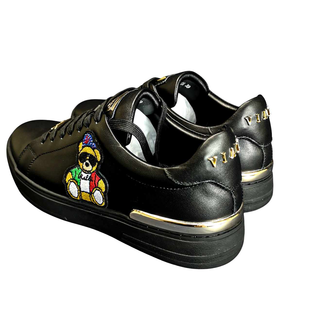 Vialli Garbisi Leather Black Sneaker Vialli Garbisi Leather Black Sneaker