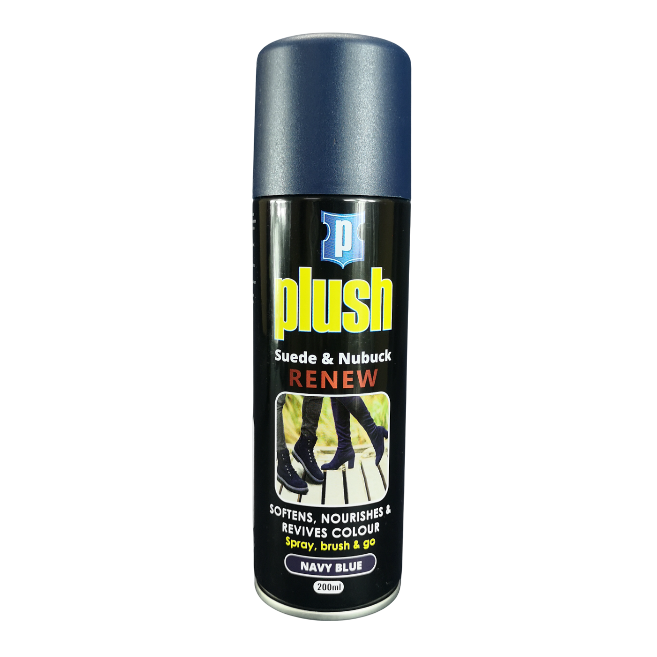 Plush Suede & Nubuck Navy Blue Spray