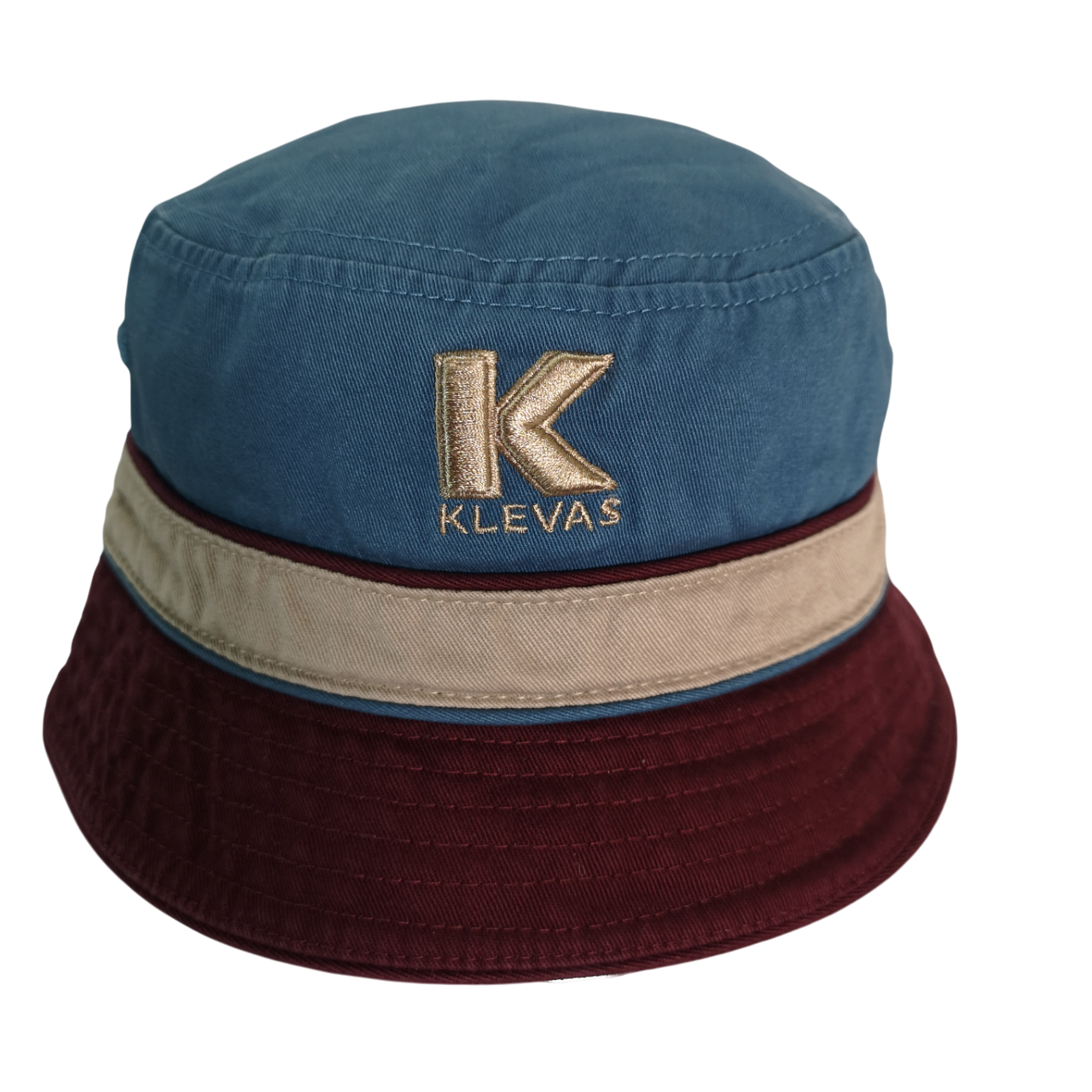 K7 Paulie Jose Blue/Stone/Burgundy Reversible Ispoti Bucket Hat