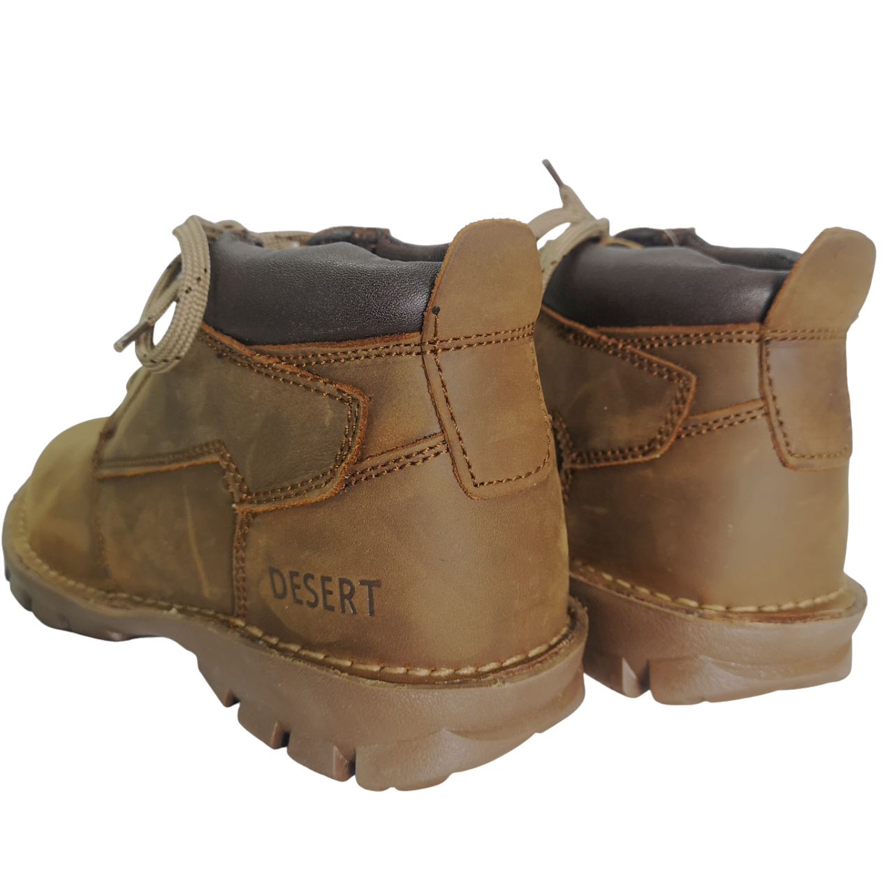 Desert Vellie Leather Cat Tan Boot
