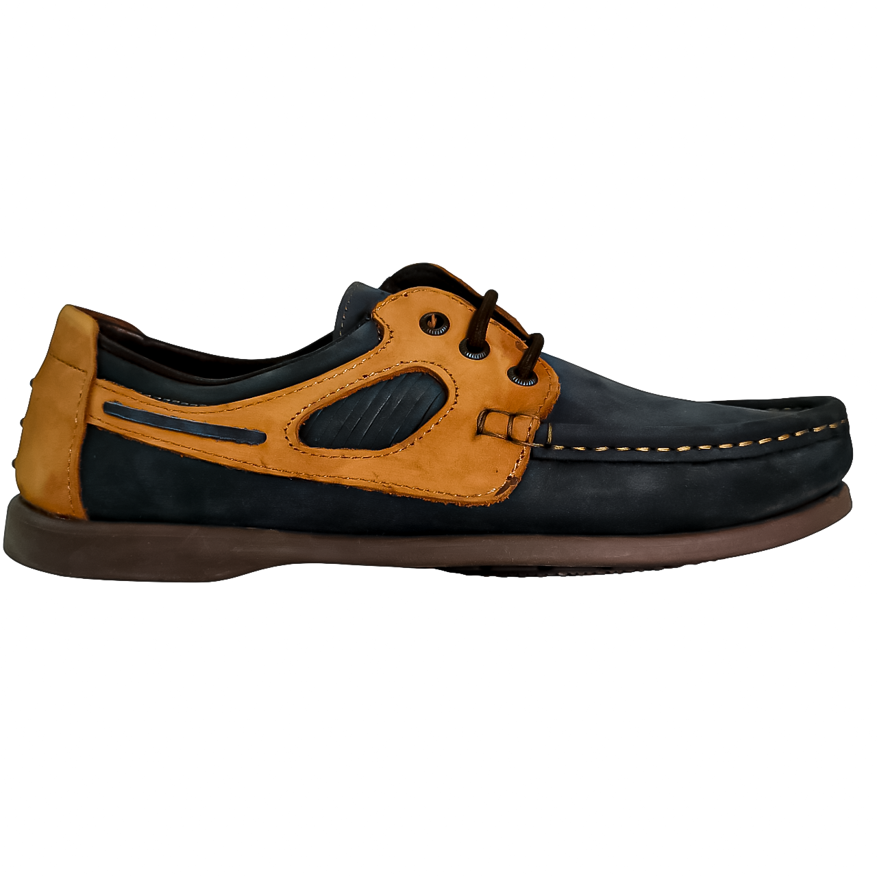 Oregon  Leather Navy Rust Shoe