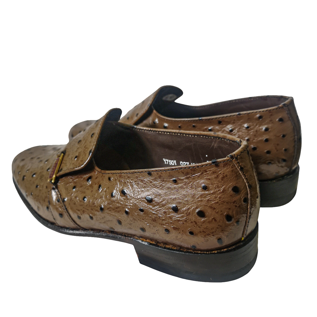 Barker Calvin Brown Ostrich Moccasin