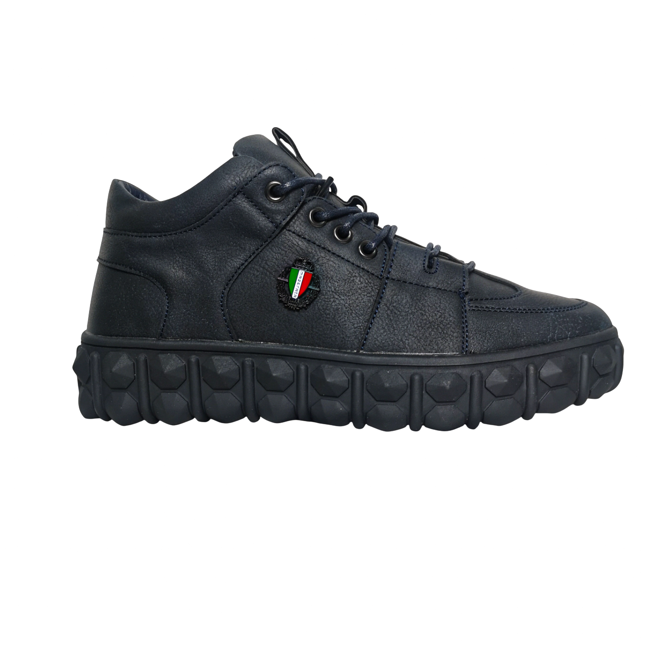 Mazerata Pigale 1 Nub Navy Sneaker