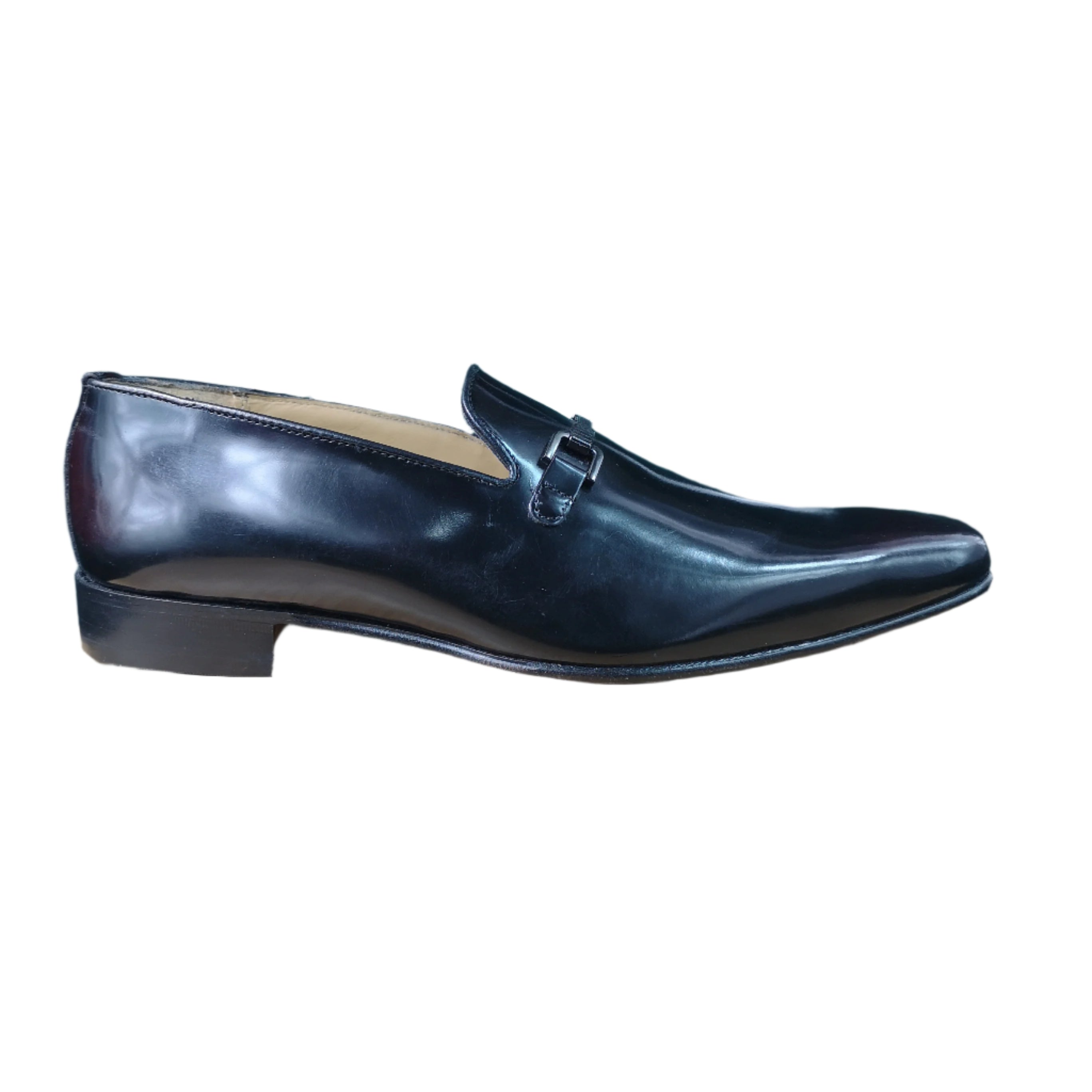 Crockett & Jones Moccasin Leather  Black Shoe