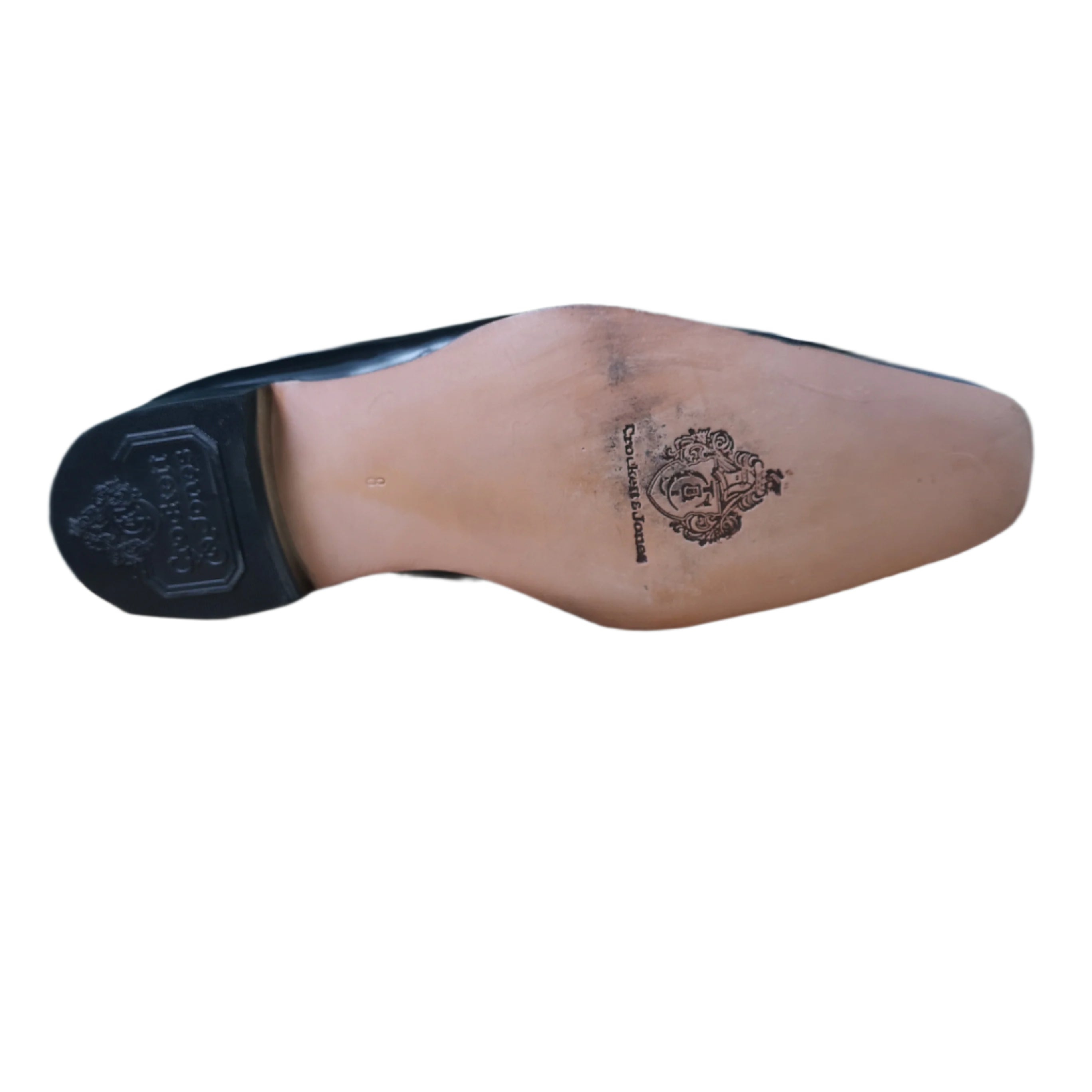 Crockett & Jones Moccasin Leather  Black Shoe