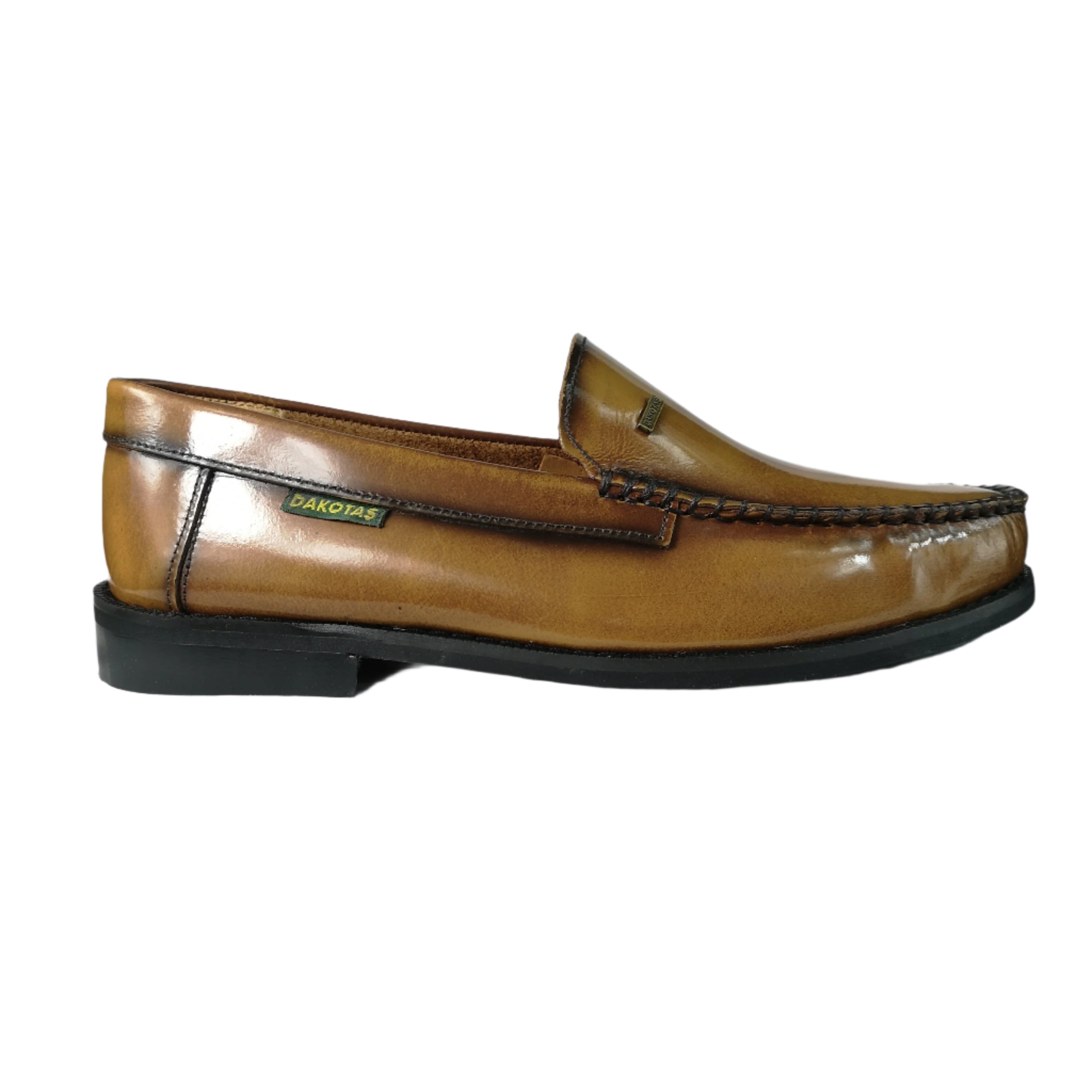 Dakota Leather  Moccasin Tan Shoe