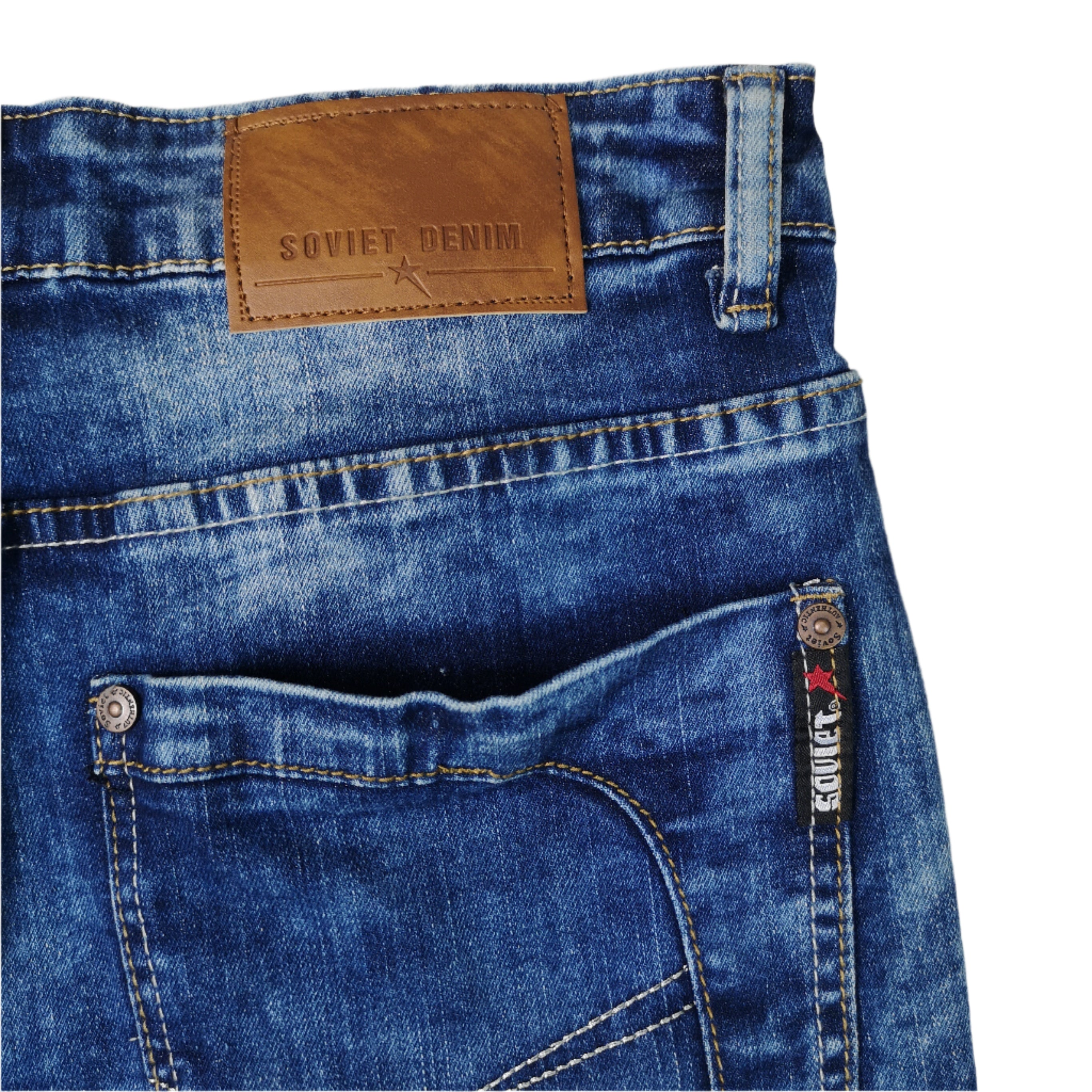 SOVIET Indigo Denim Shorts