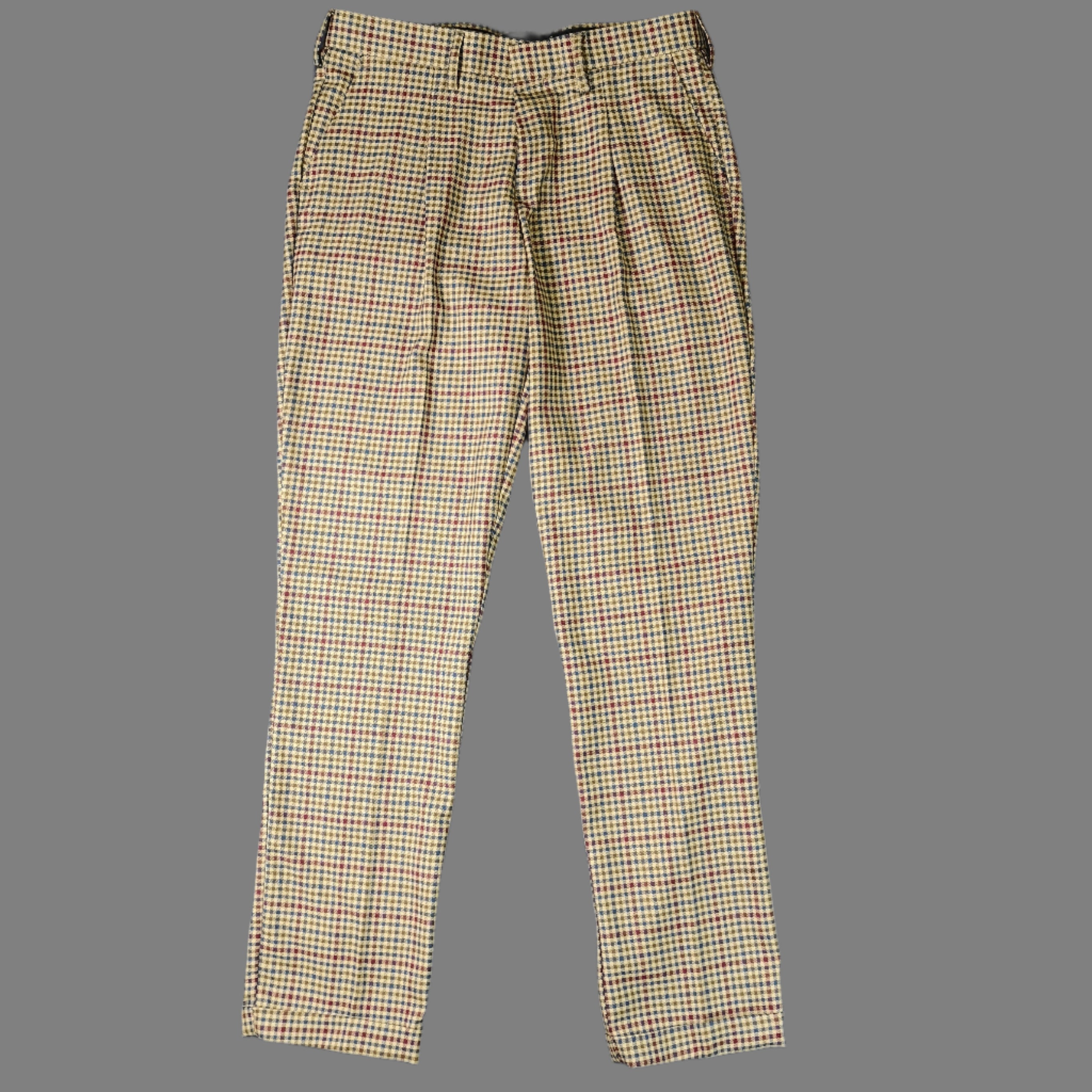 AERO GENTS CHECK REGULAR FIT TROUSER