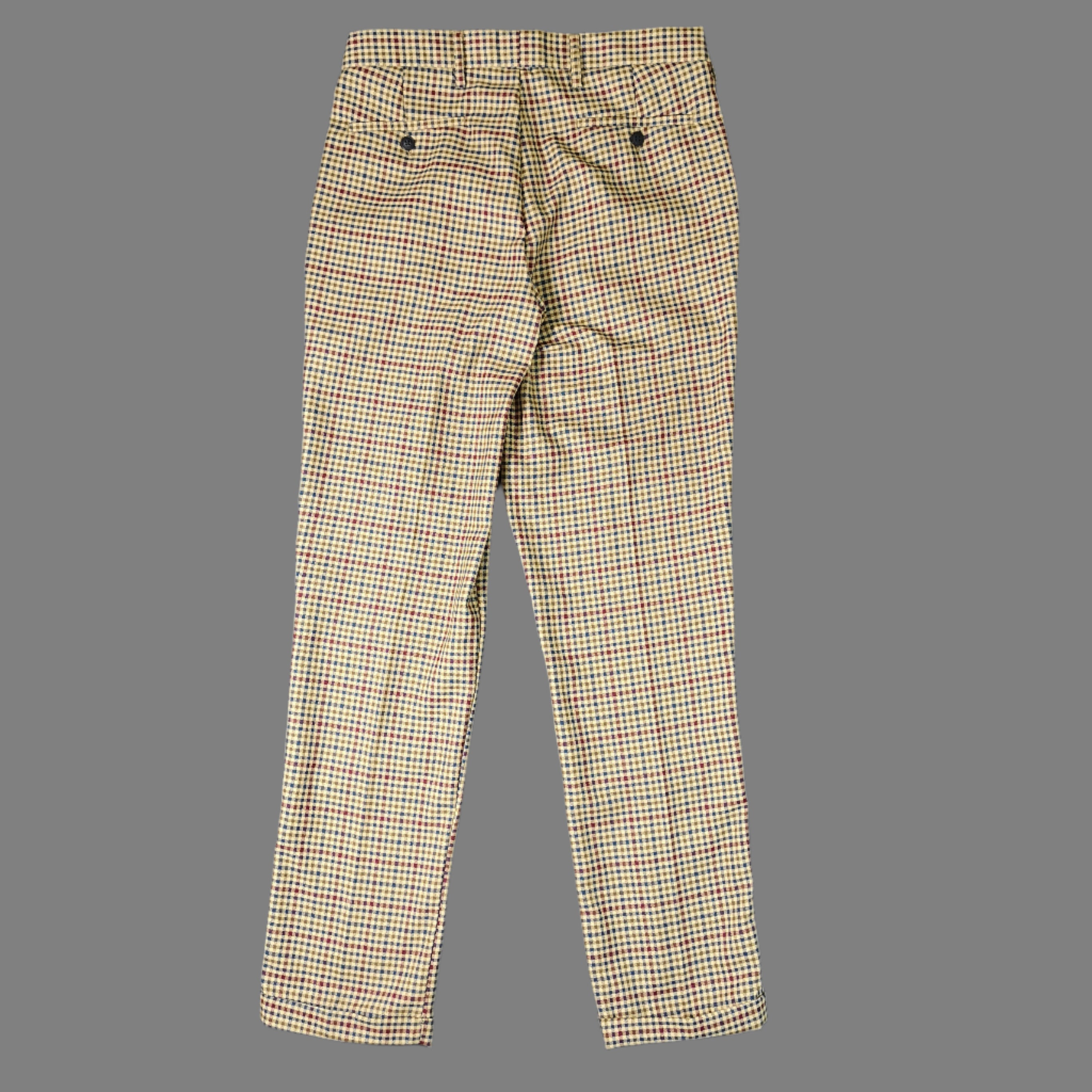 AERO GENTS CHECK REGULAR FIT TROUSER