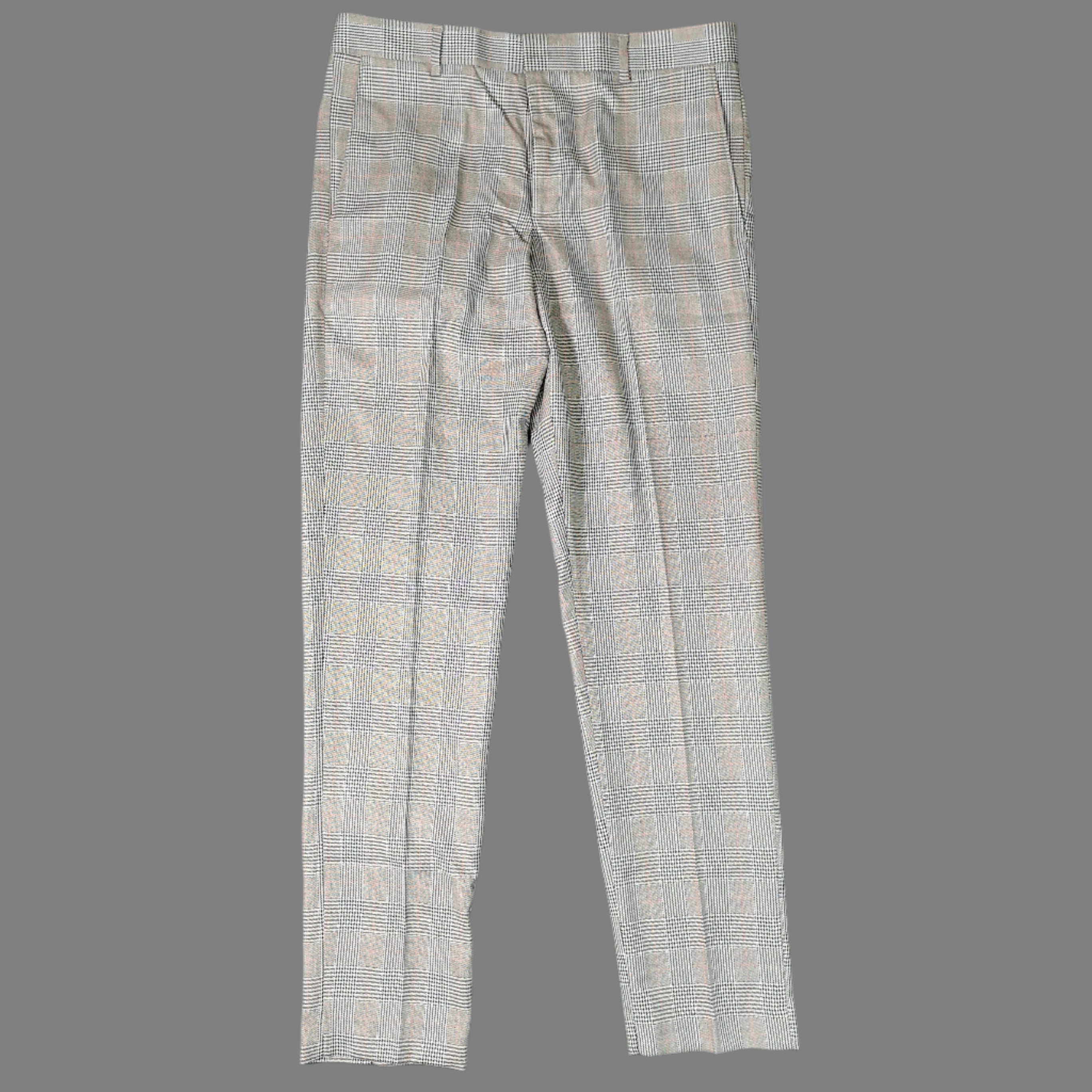K STAR 7 Burgundy McGregor Check Trouser